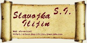 Slavojka Ilijin vizit kartica